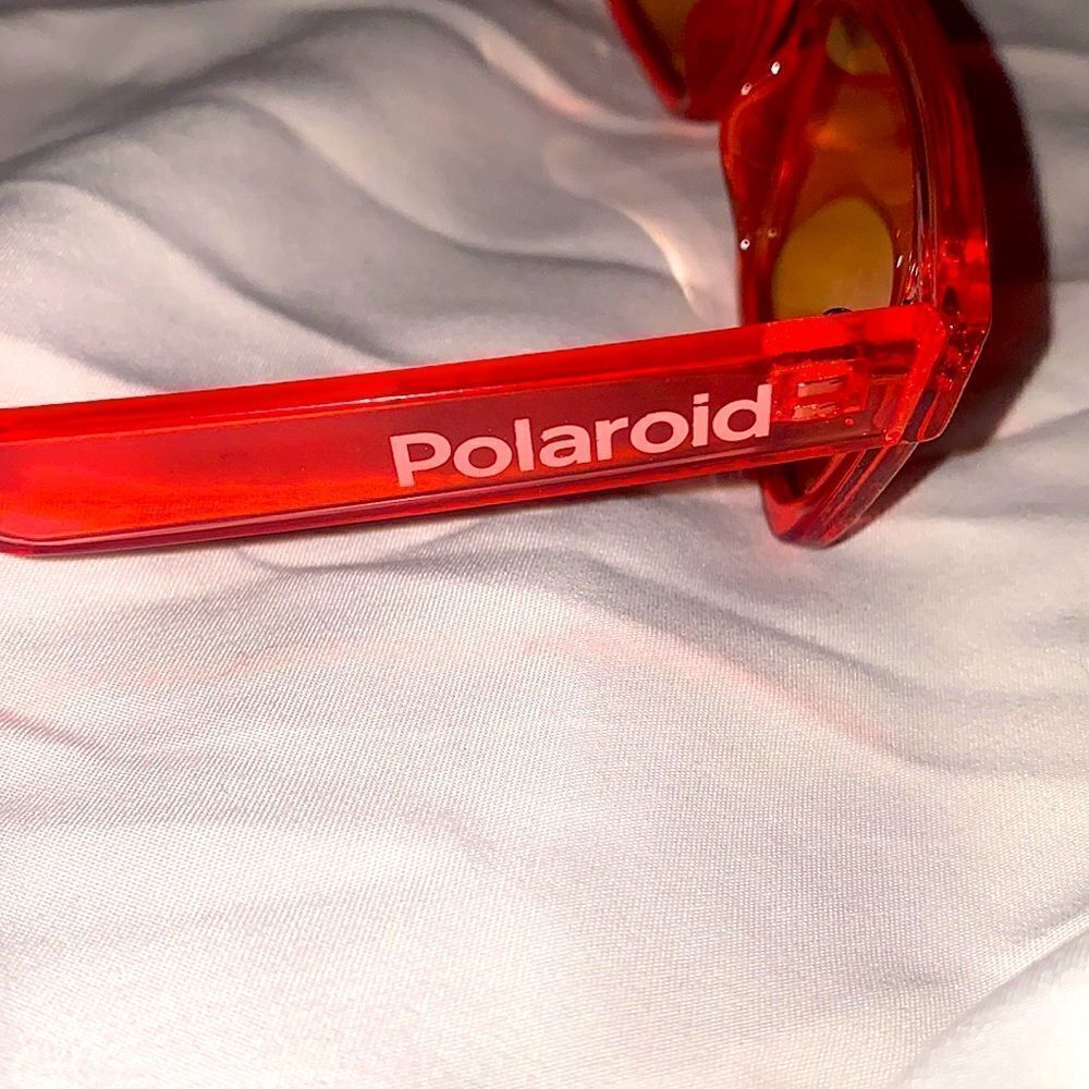 Red Yellow Polaroid Sunglasses - Picture 4 of 4